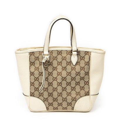 Gucci Small Bree Tote Ivory Beige GG Canvas