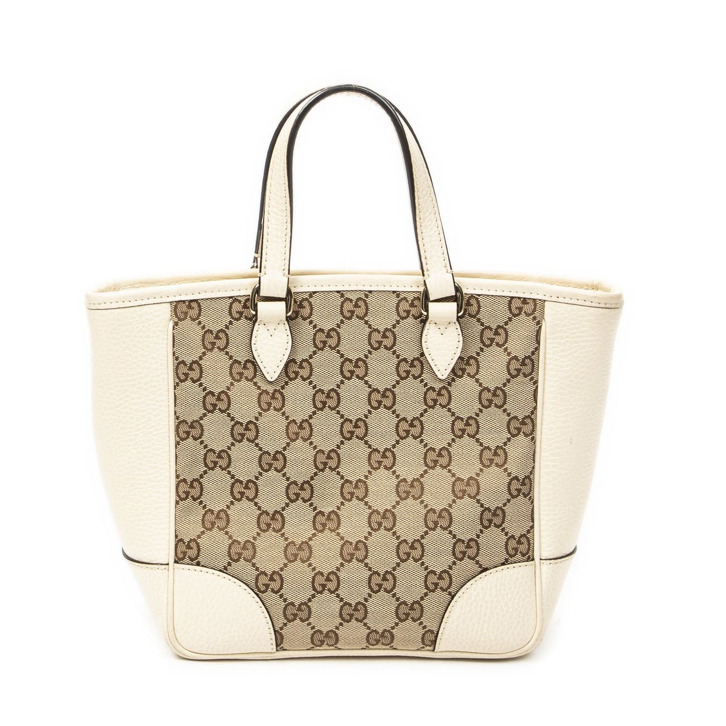 Gucci Small Bree Tote Ivory Beige GG Canvas — view 5