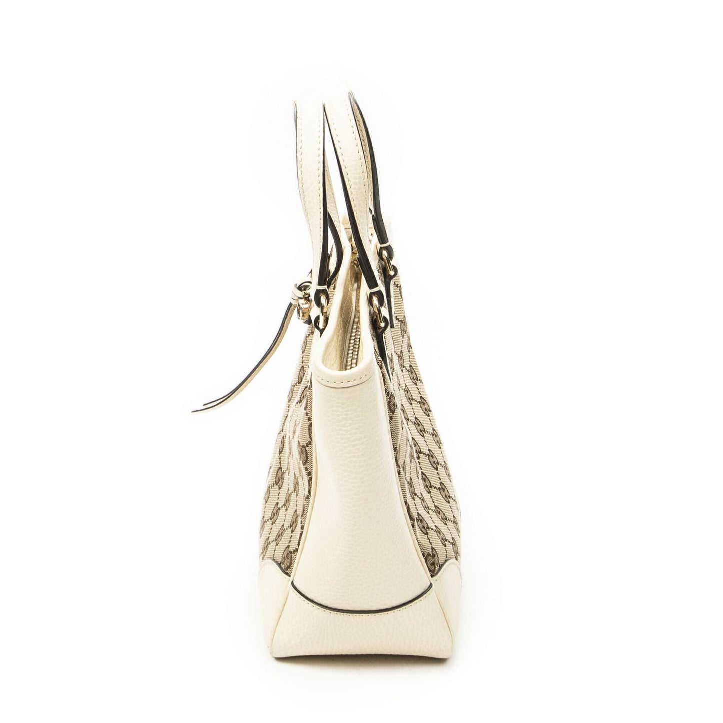 Gucci Small Bree Tote Ivory Beige GG Canvas — view 3