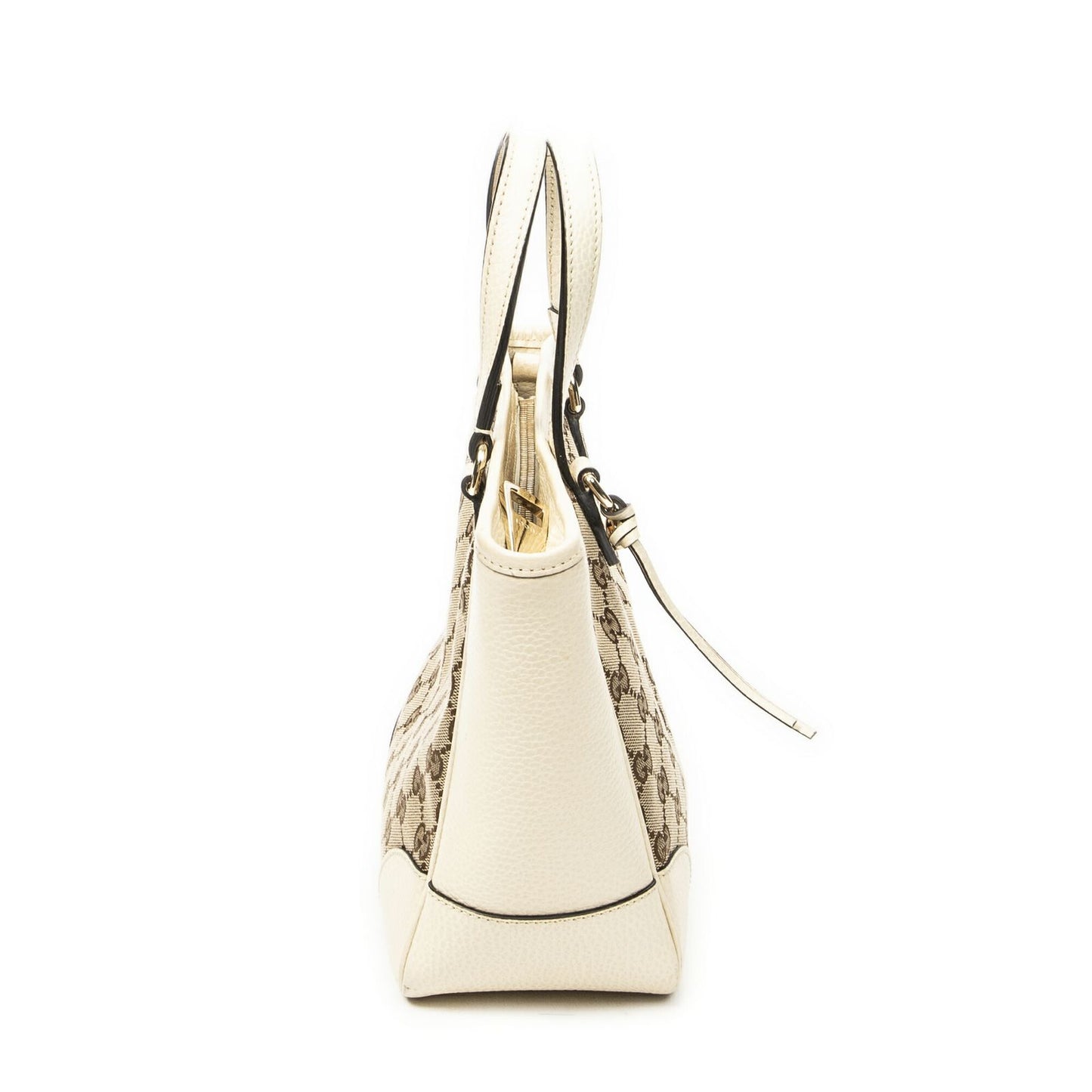 Gucci Small Bree Tote Ivory Beige GG Canvas — view 4