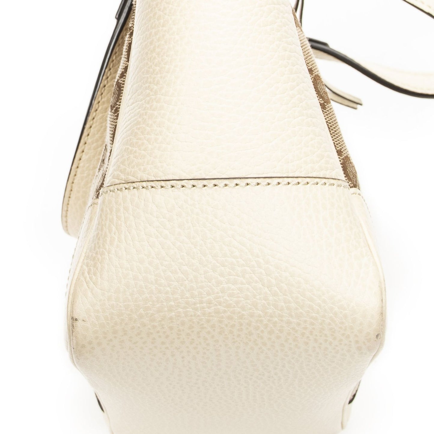 Gucci Small Bree Tote Ivory Beige GG Canvas — view 7