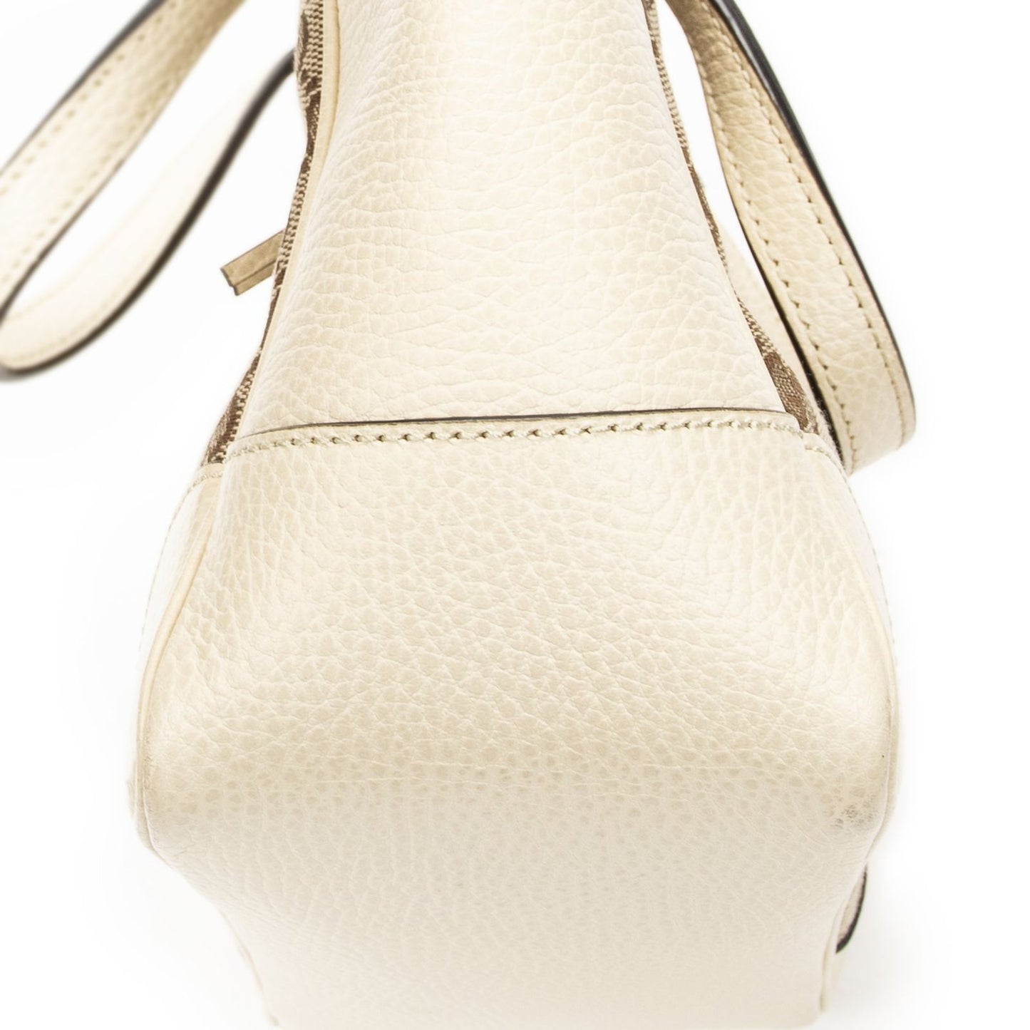 Gucci Small Bree Tote Ivory Beige GG Canvas — view 8