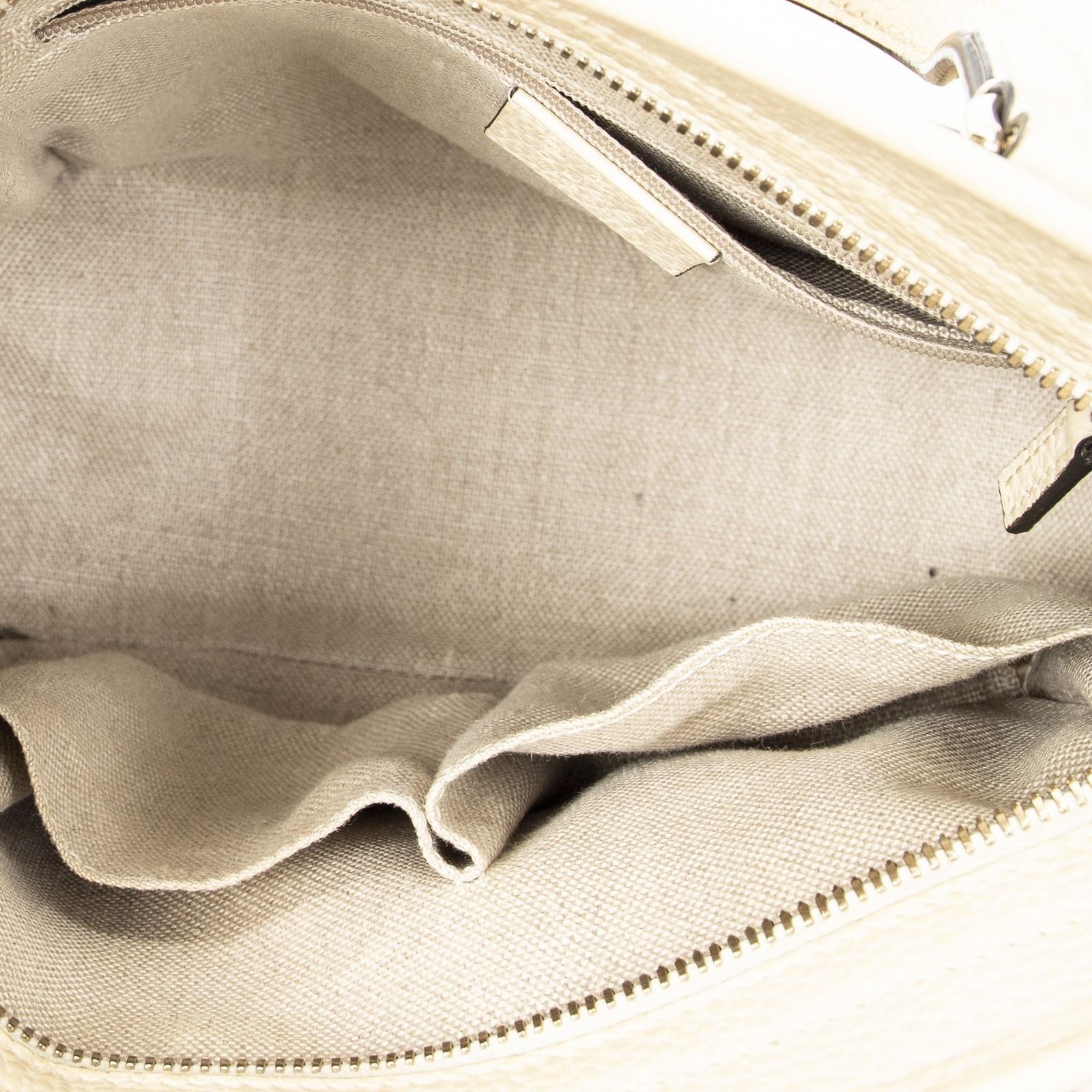 Gucci Small Bree Tote Ivory Beige GG Canvas — view 9