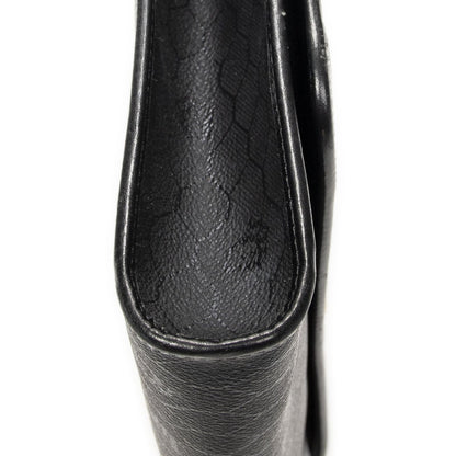 Dior Vintage Flap Clutch Black Honeycomb Canvas — view 7