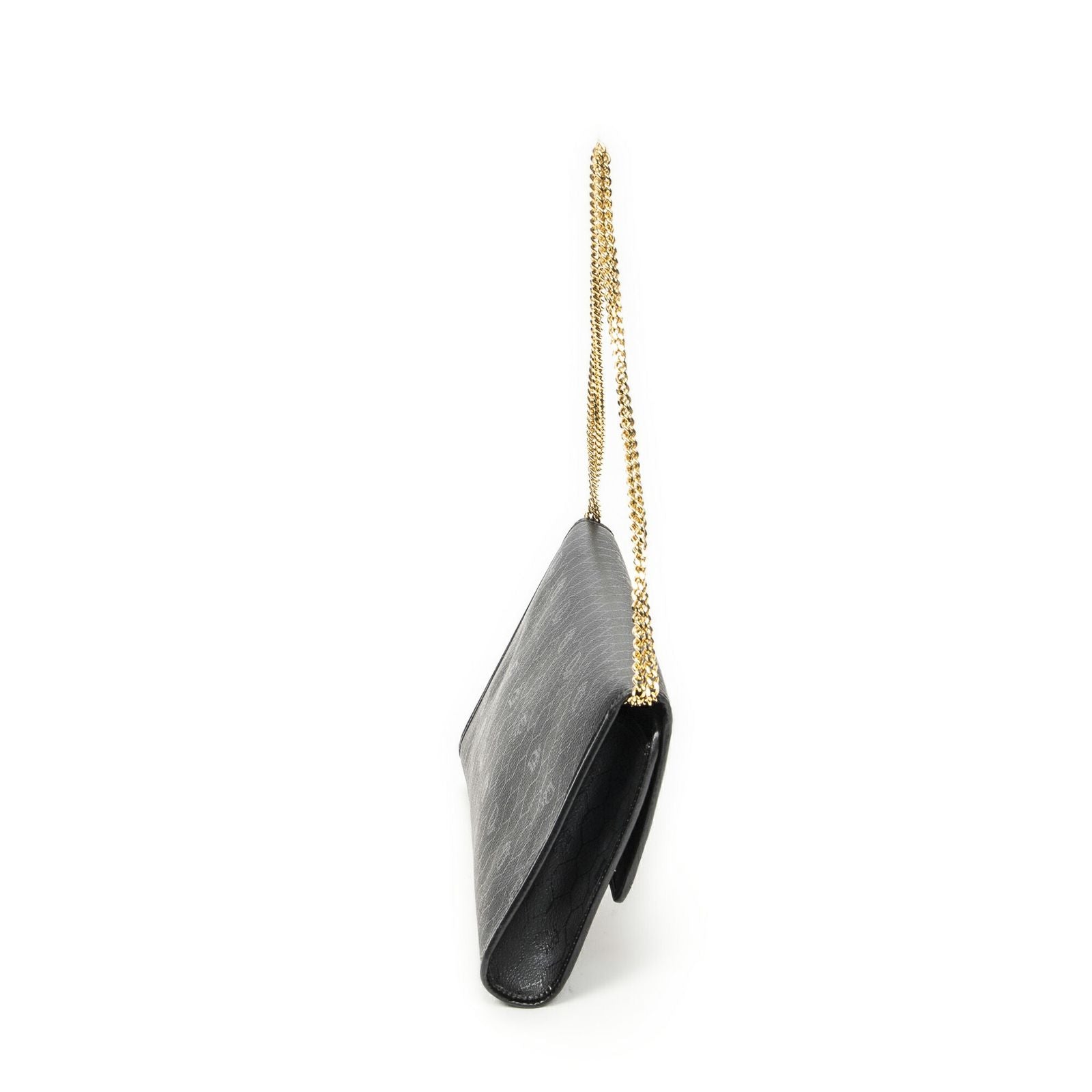 Dior Vintage Flap Clutch Black Honeycomb Canvas — view 4