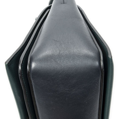 Celine Frame Cross Belt Bag Navy Dark Green Calfskin Leather — view 7