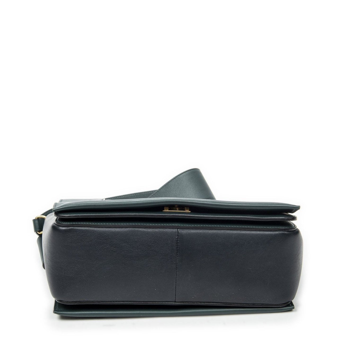 Celine Frame Cross Belt Bag Navy Dark Green Calfskin Leather — view 6