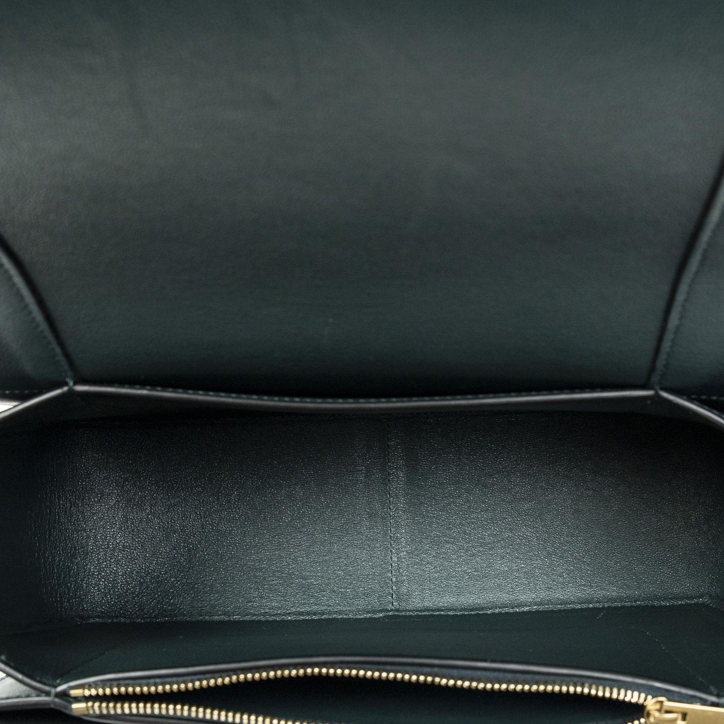 Celine Frame Cross Belt Bag Navy Dark Green Calfskin Leather — view 9