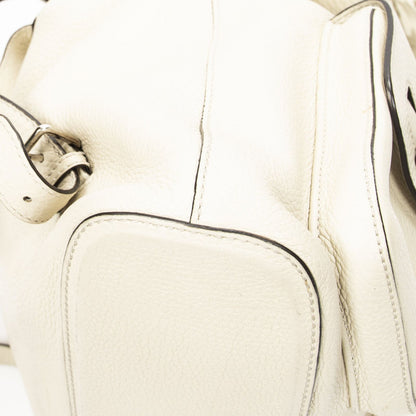 Gucci Bamboo Backpack Tassel Ivory Gray Calfskin Leather — view 7