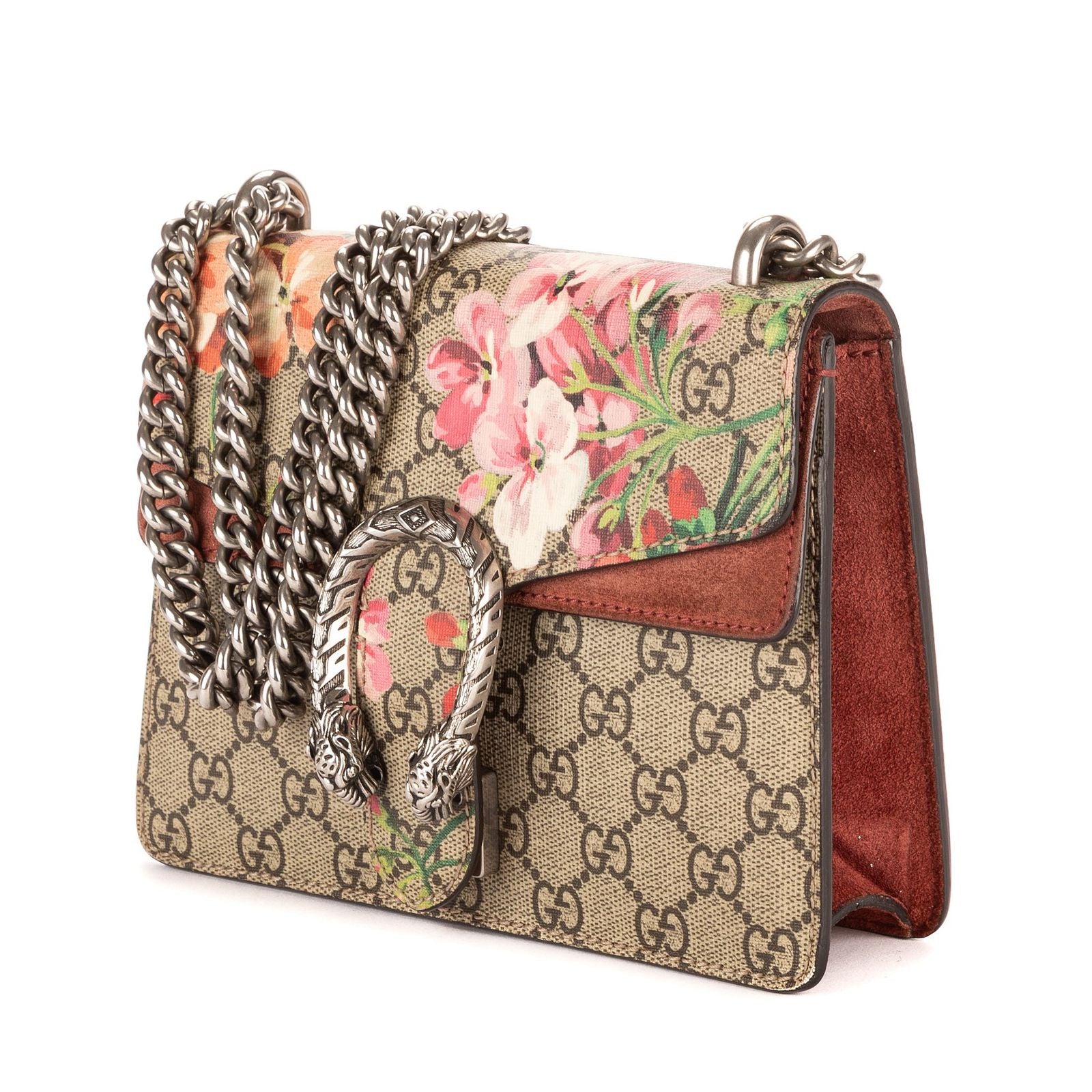Gucci Broms Dionysus Beige Burgundy Blue Muss Supreme Canvas Messenger Bag — view 2