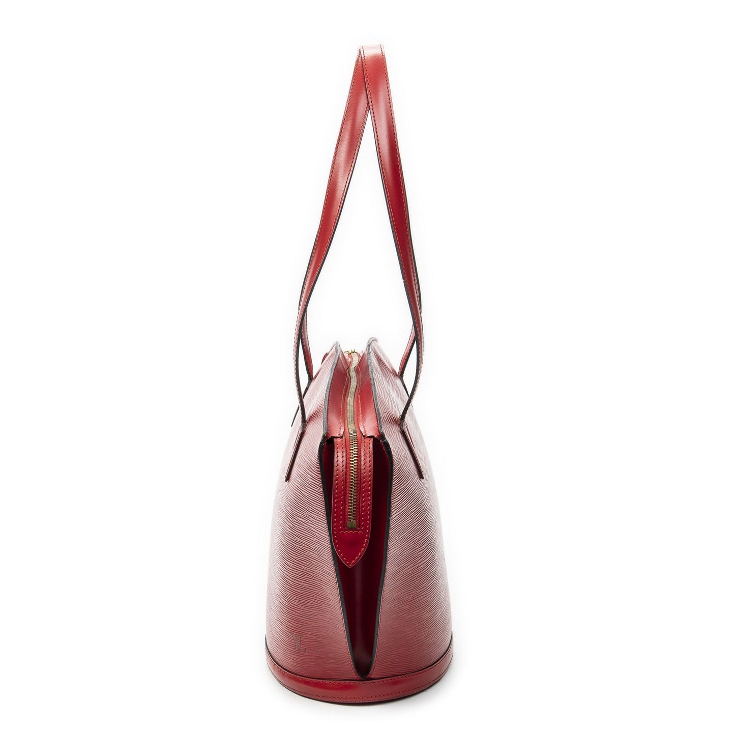Louis Vuitton Saint Jacques Shopping Red Epi Messenger Bag — view 3