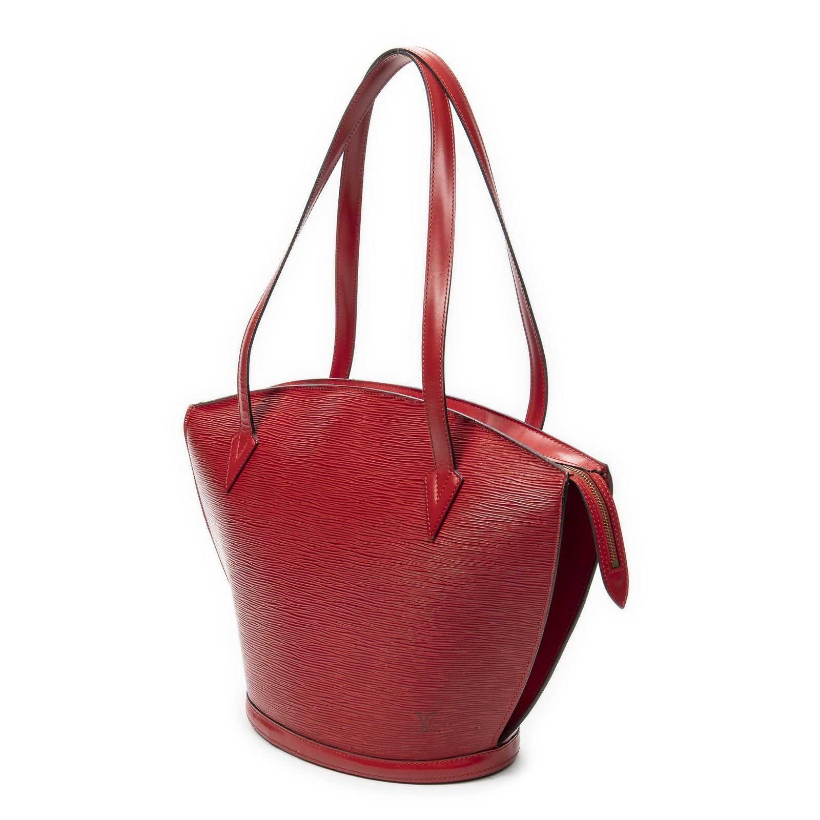 Louis Vuitton Saint Jacques Shopping Red Epi Messenger Bag — view 2