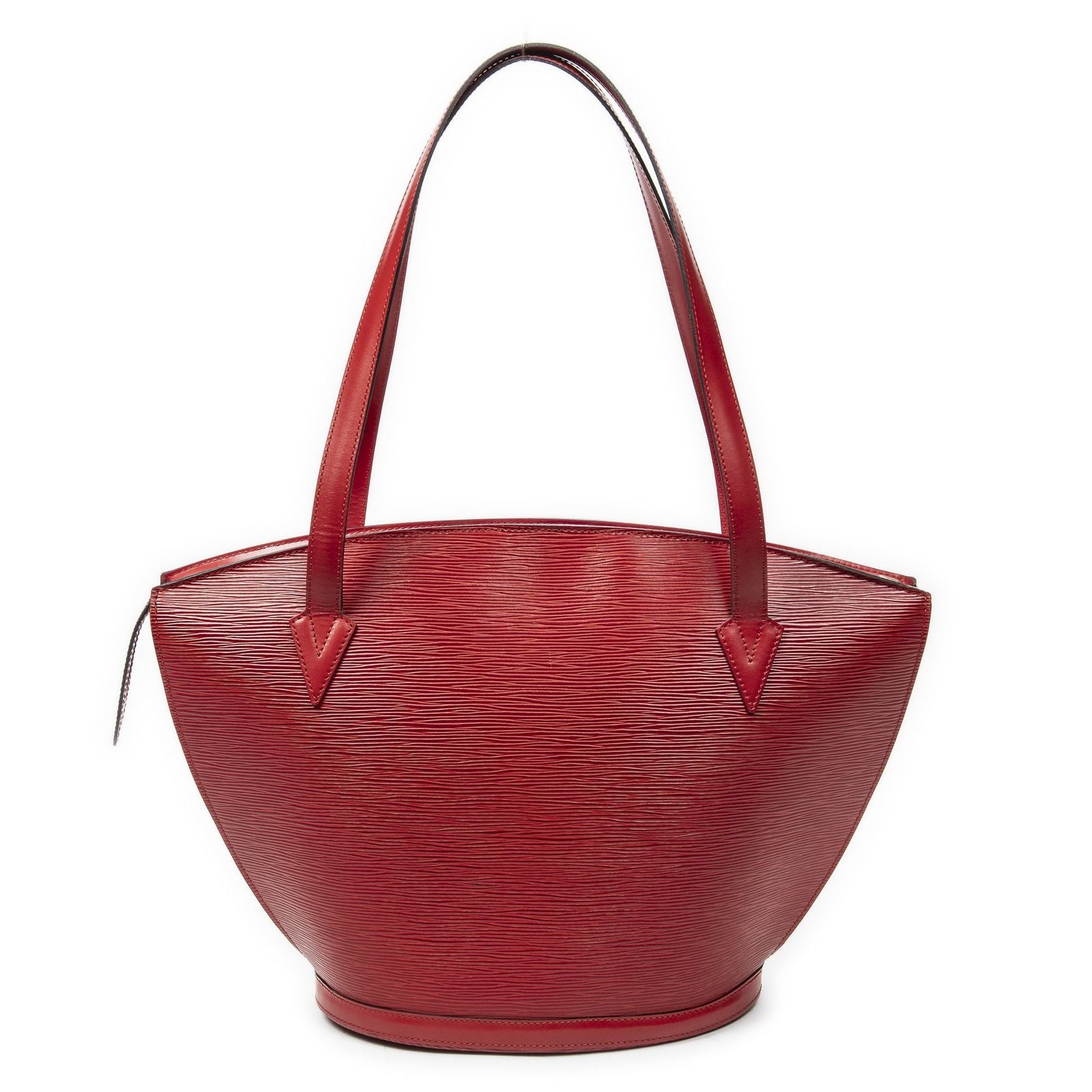 Louis Vuitton Saint Jacques Shopping Red Epi Messenger Bag — view 5