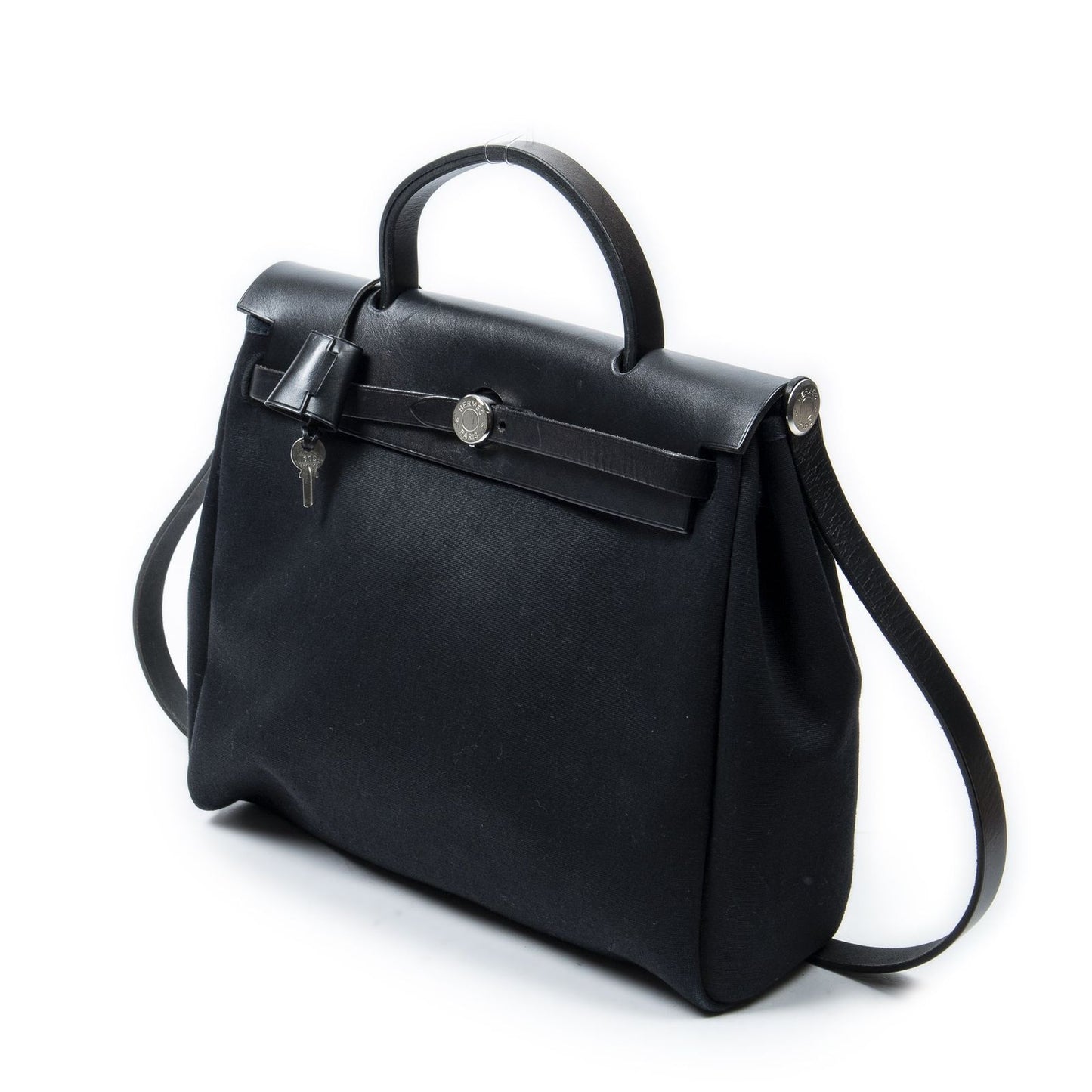 Hermes Herbag 2 in Beige Toile Officier Handbag — view 2