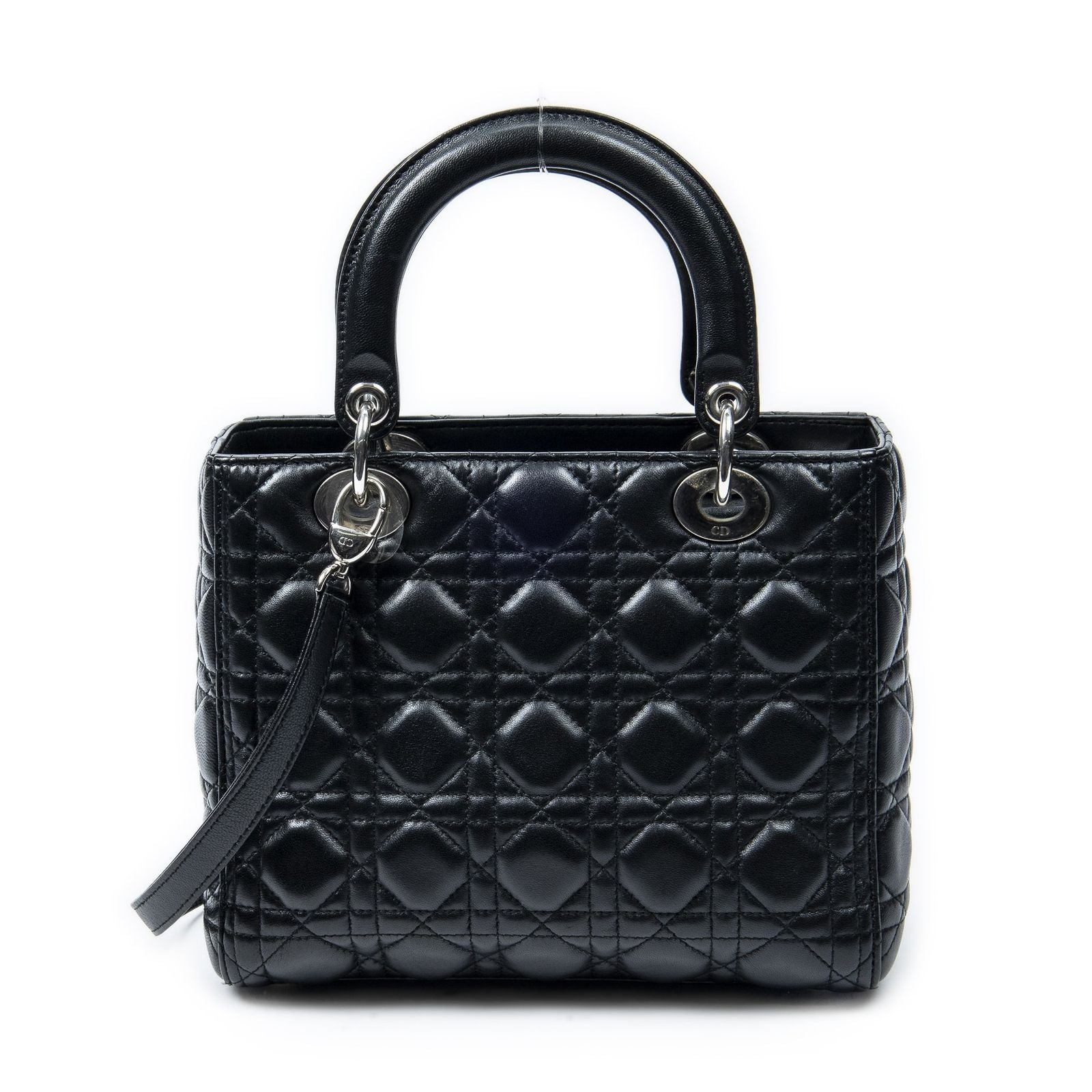 Dior Lady Dior Zip Black Canada Lambskin Leather Handbag — view 5