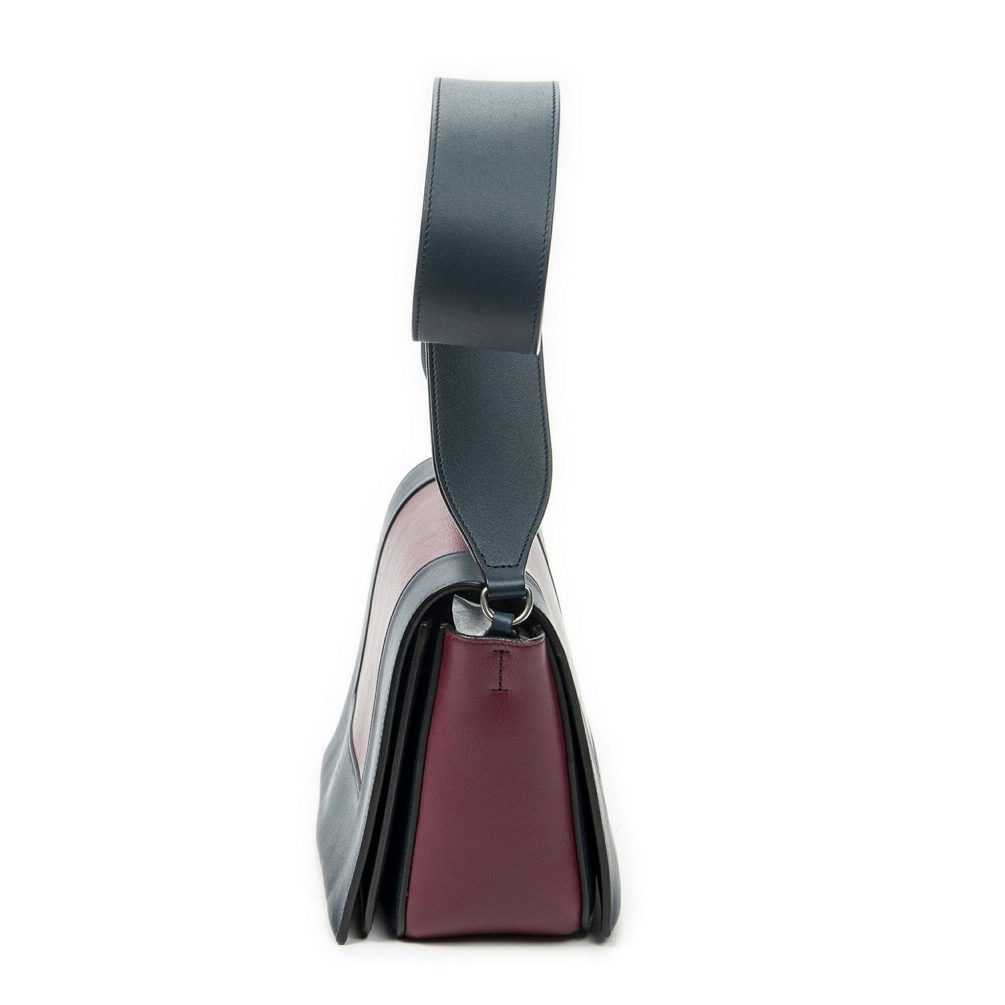 Celine Frame Cross Belt Bag Plum Dark Blue Calfskin Leather — view 3