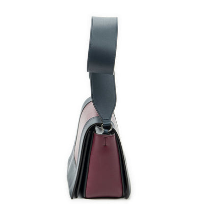 Celine Frame Cross Belt Bag Plum Dark Blue Calfskin Leather — view 3