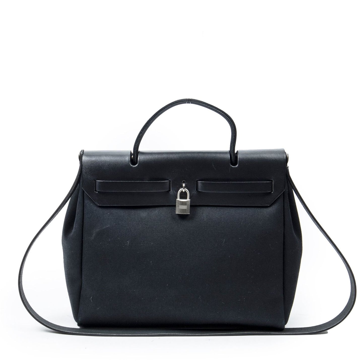 Hermes Herbag 2 in Beige Toile Officier Handbag — view 5