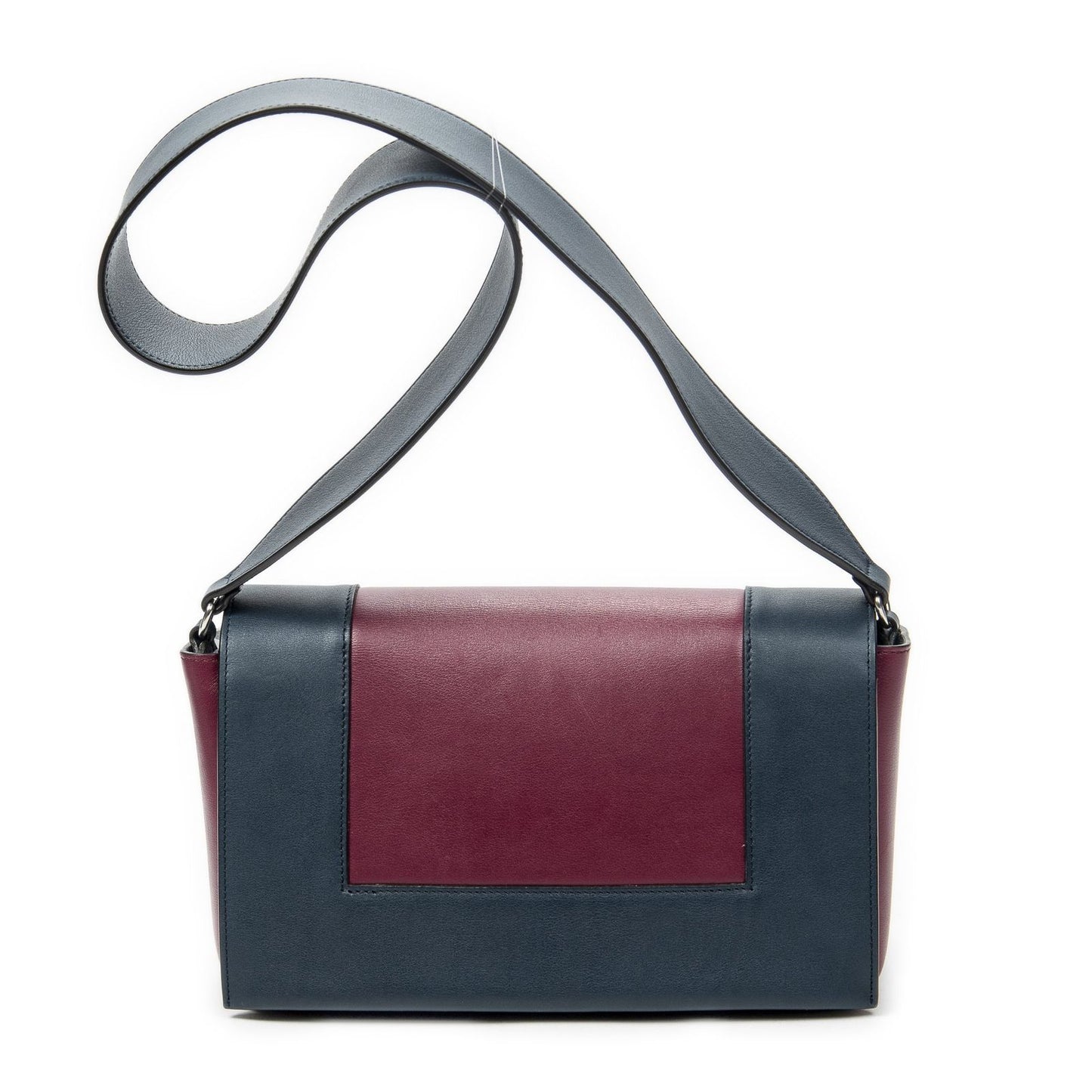 Celine Frame Cross Belt Bag Plum Dark Blue Calfskin Leather — view 5