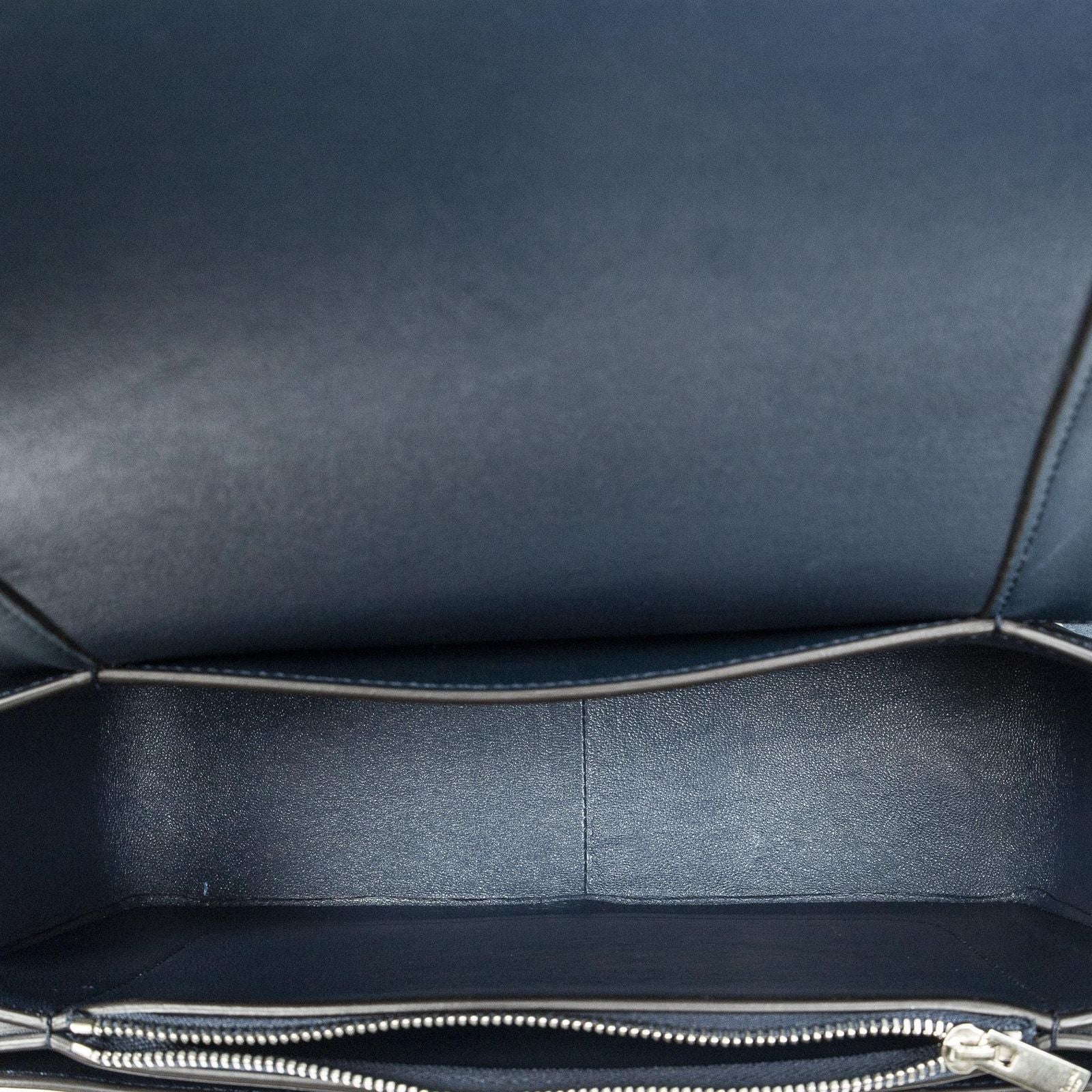 Celine Frame Cross Belt Bag Plum Dark Blue Calfskin Leather — view 9