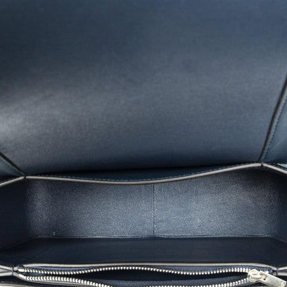 Celine Frame Cross Belt Bag Plum Dark Blue Calfskin Leather — view 9