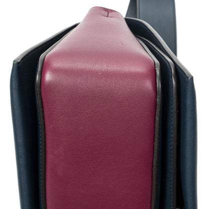 Celine Frame Cross Belt Bag Plum Dark Blue Calfskin Leather — view 8