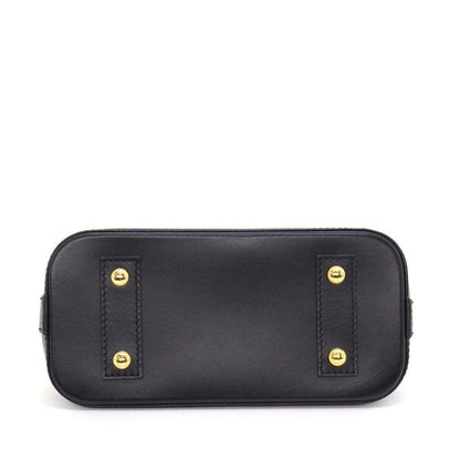 Louis Vuitton Handbag Alma BB Maltage White Black Lambskin Gold — view 4