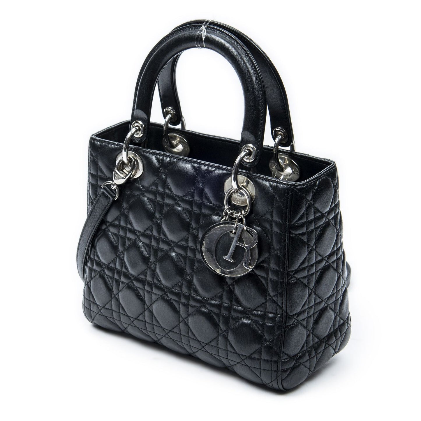 Dior Lady Dior Zip Black Canada Lambskin Leather Handbag — view 2