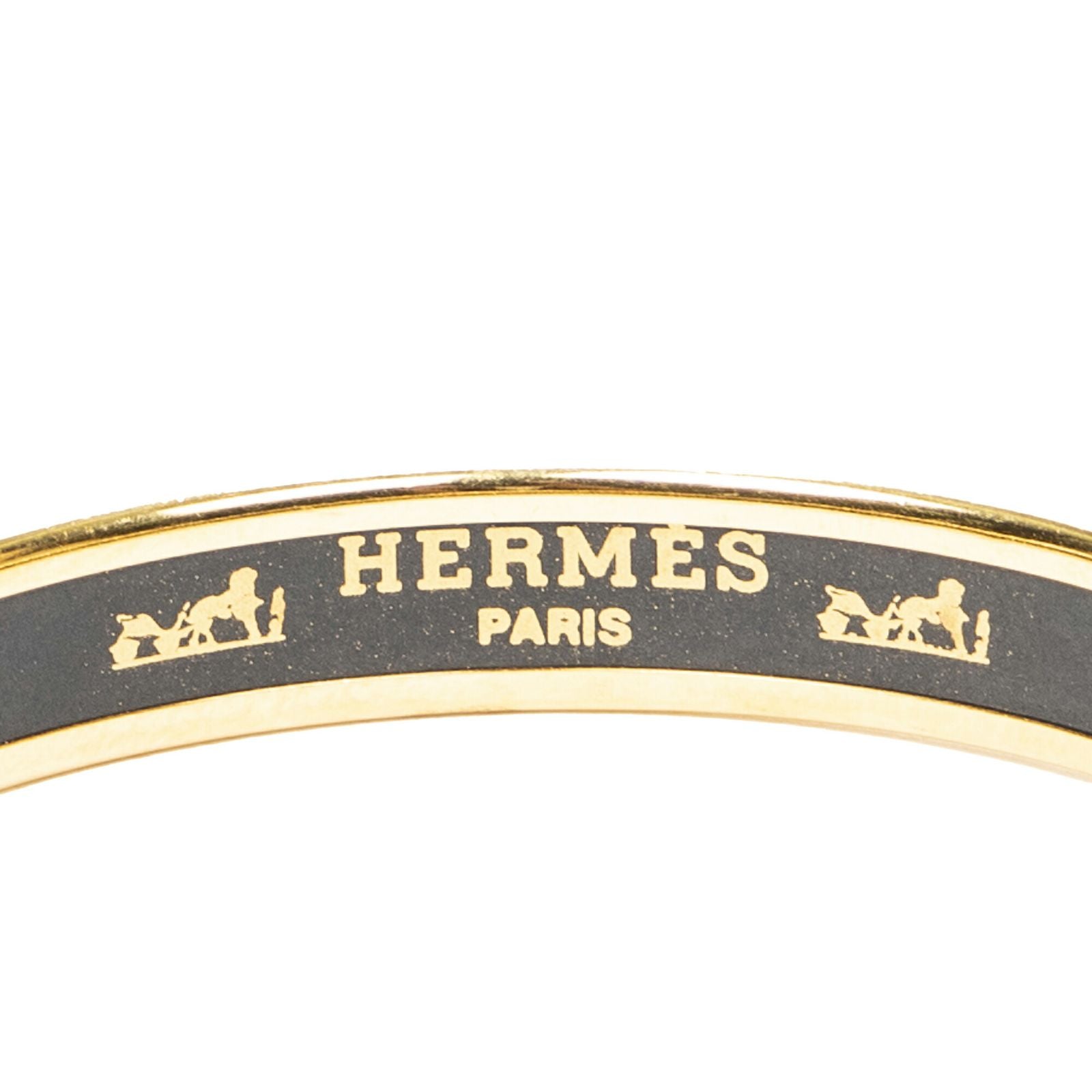 Hermes Enamel Bangle Blue White Rope Motif Bracelet — view 4