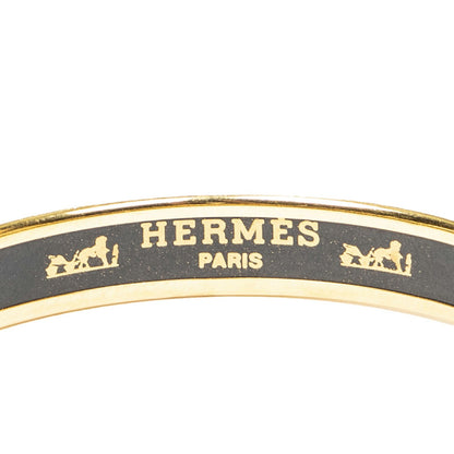 Hermes Enamel Bangle Blue White Rope Motif Bracelet — view 4