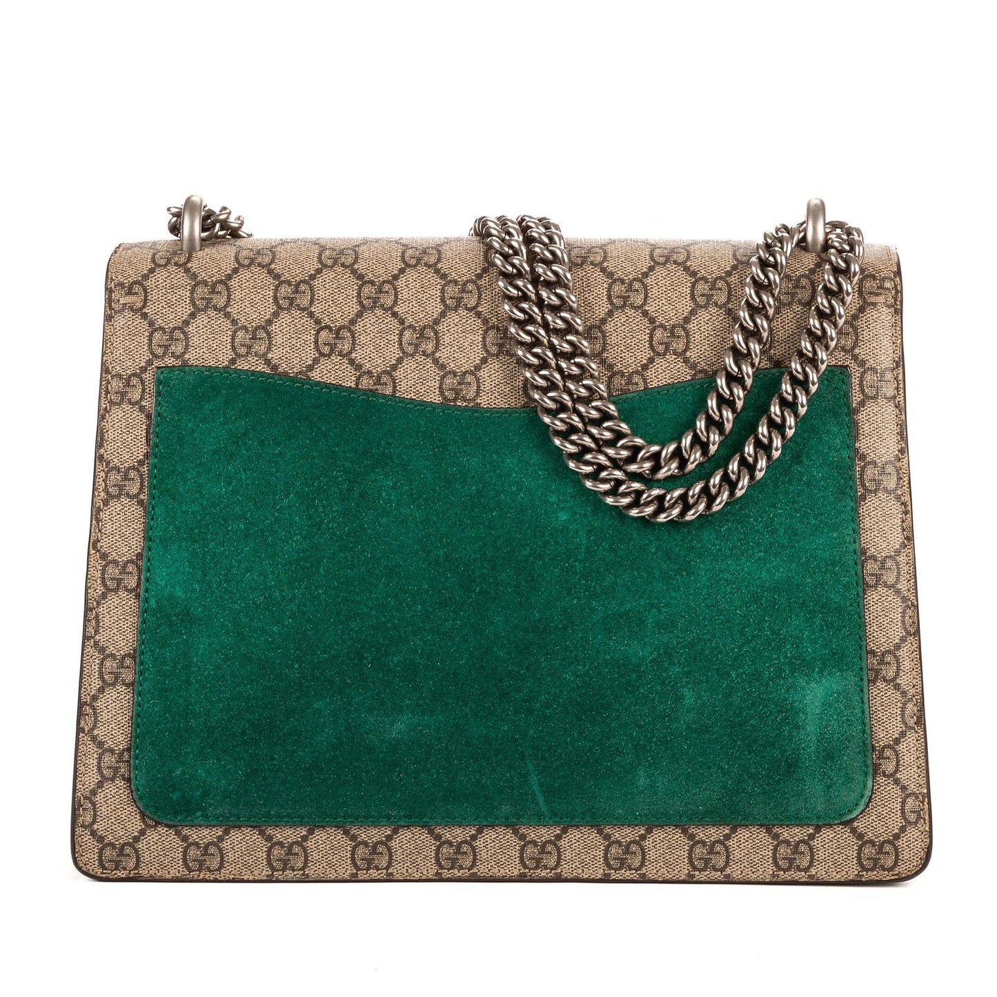 Gucci Dionysus Modern Sequin & Floral Embroidery Beige Green GG Supreme Canvas — view 5