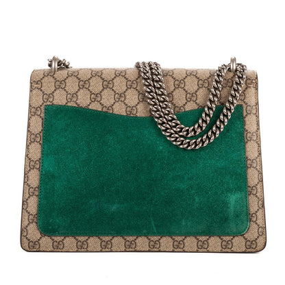 Gucci Dionysus Modern Sequin & Floral Embroidery Beige Green GG Supreme Canvas — view 5