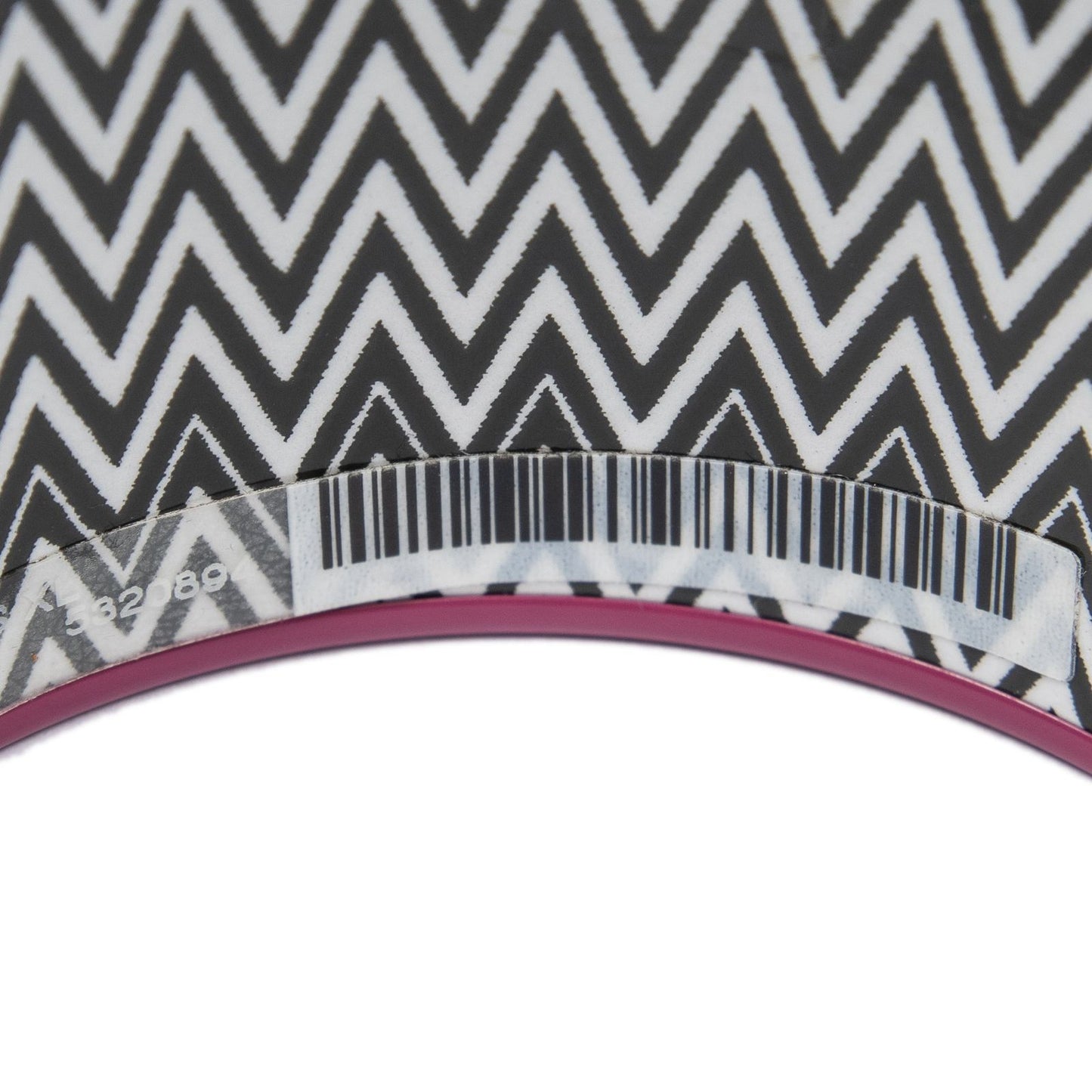 Hermes Enamel Bangle Pink Black Buckle Motif Bracelet — view 4
