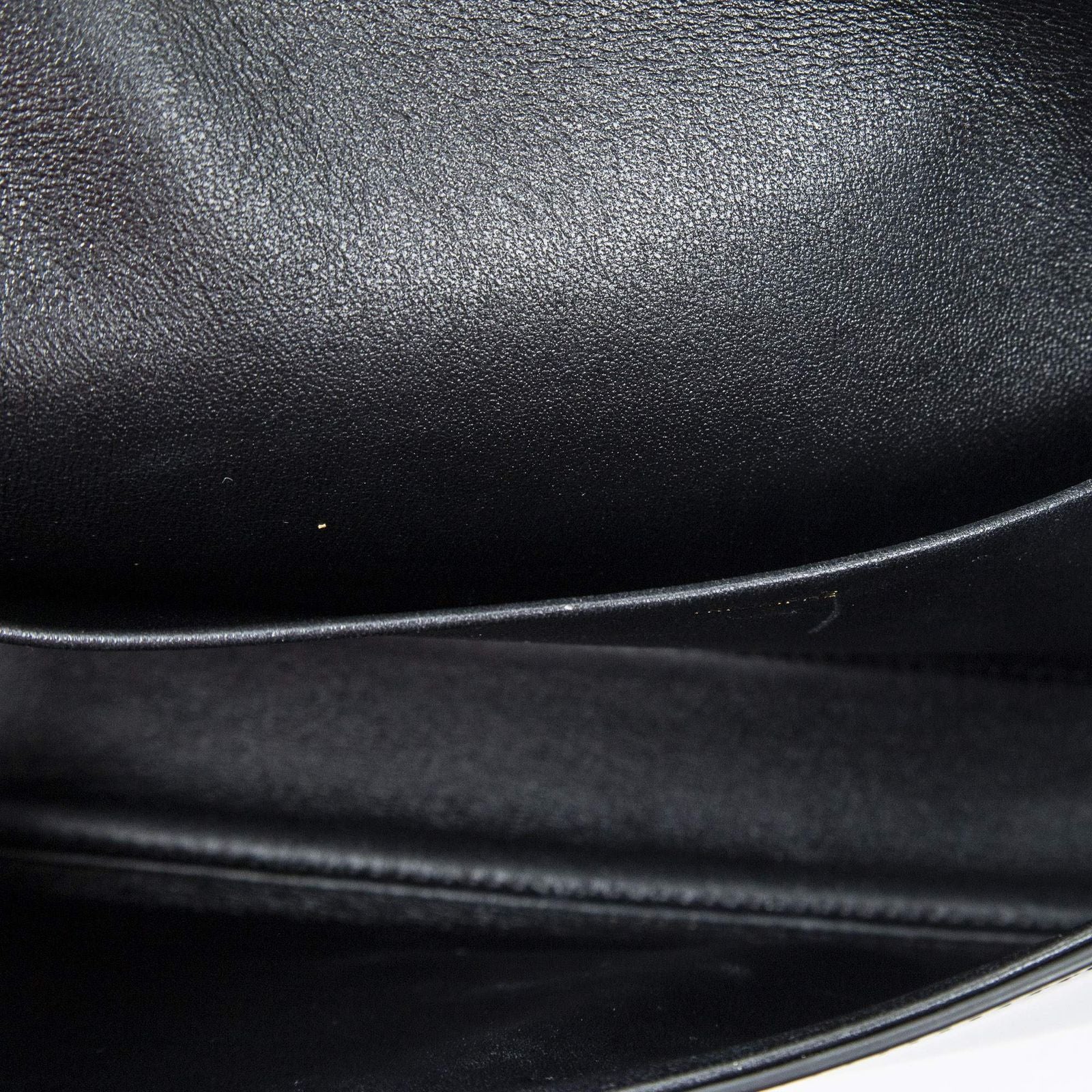 Celine Claude Black Smooth Scarf Skin Leather — view 9