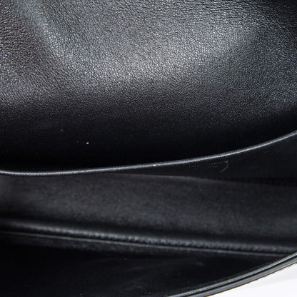 Celine Claude Black Smooth Scarf Skin Leather — view 9