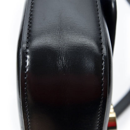 Celine Claude Black Smooth Scarf Skin Leather — view 8