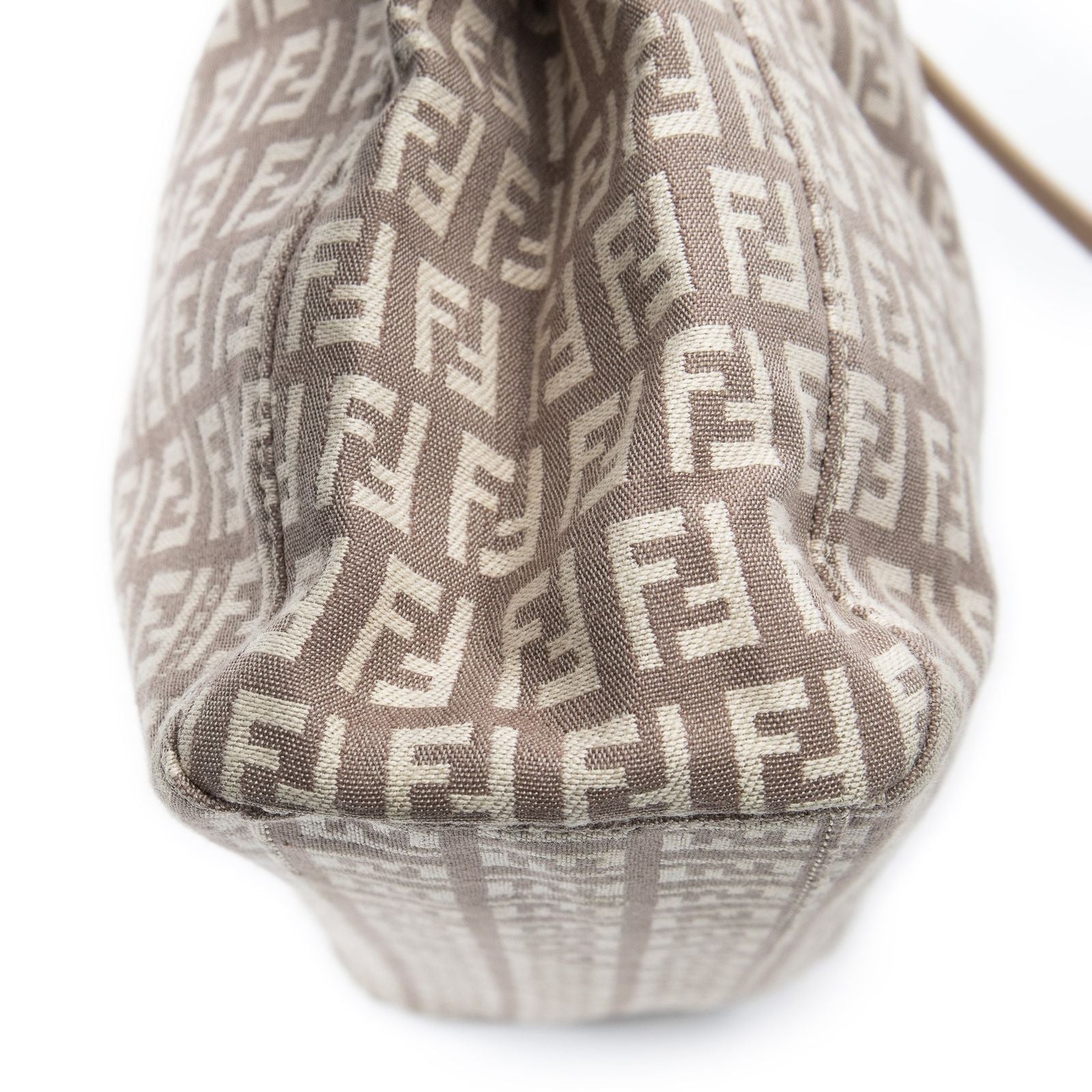 Fendi Small Square Shopping Tote Light Pink Zucchino Canvas — view 7