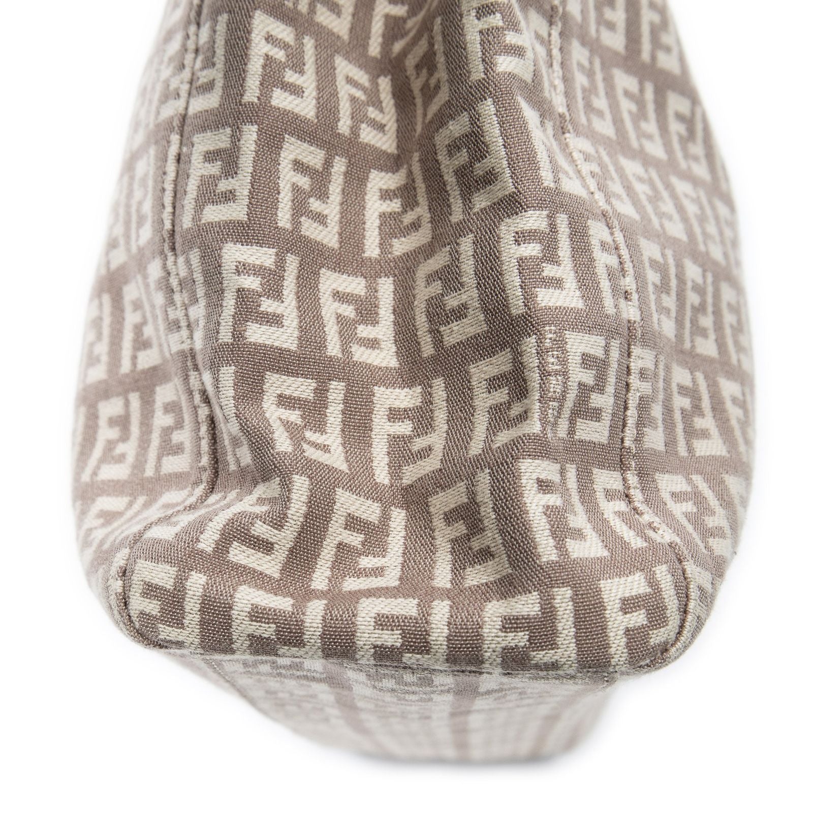Fendi Small Square Shopping Tote Light Pink Zucchino Canvas — view 8