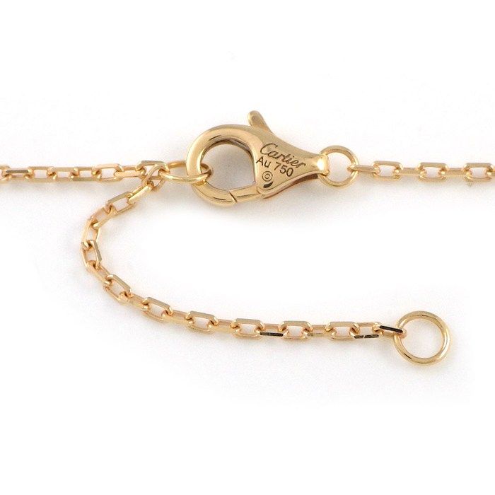 Cartier Necklace Trinity Three Color 1 Point Diamond 18k Pink Gold 18k White — view 4