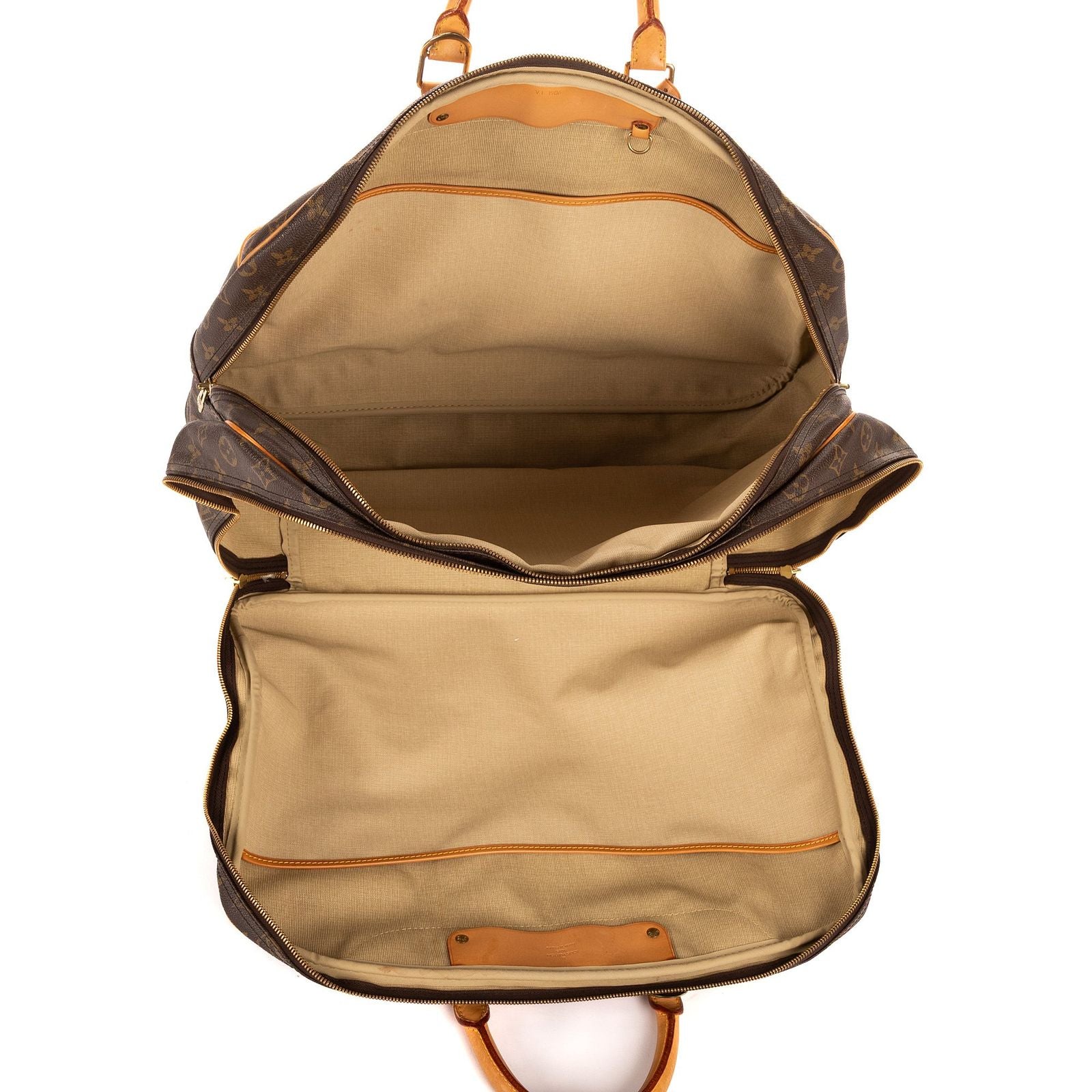 Louis Vuitton Alize Single Zip Brown Monogram Canvas — view 9