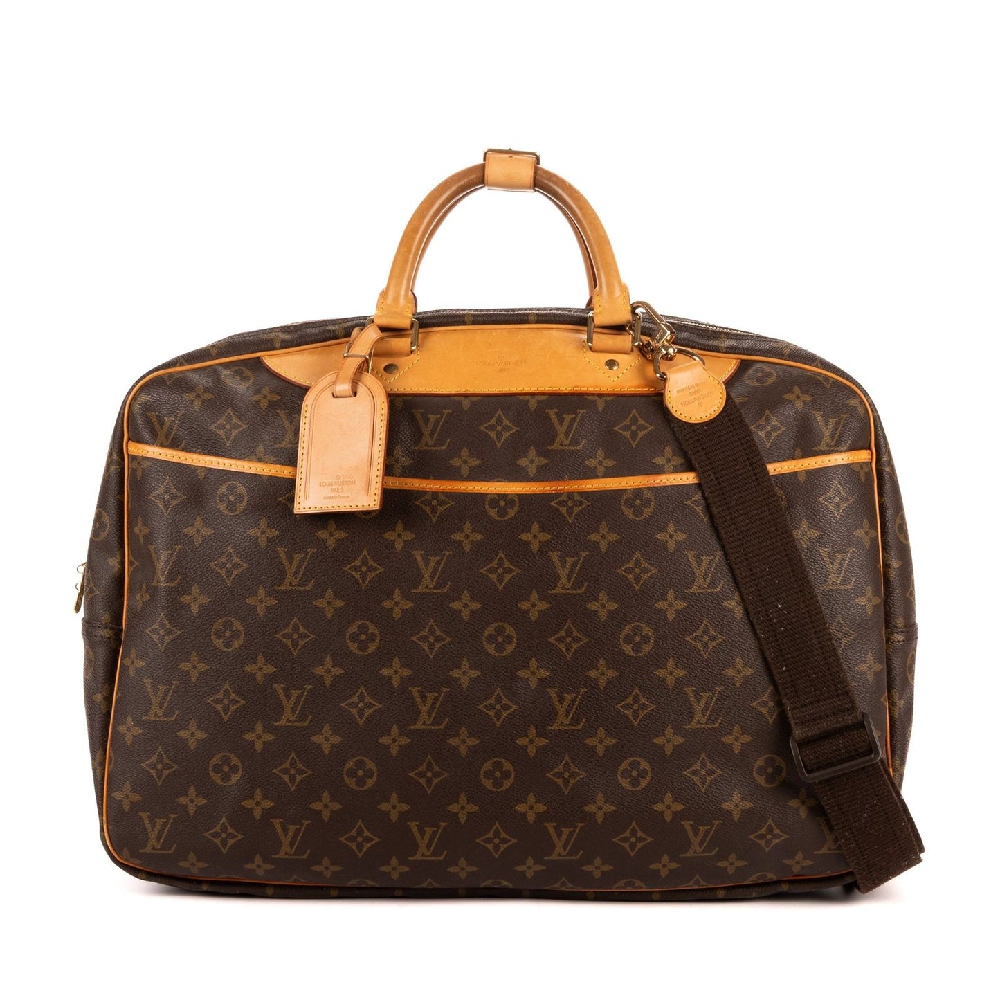 Louis Vuitton Alize Single Zip Brown Monogram Canvas