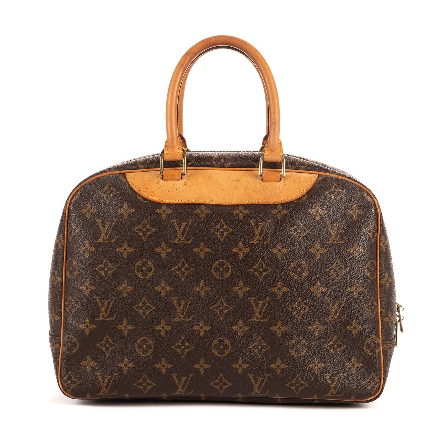 Louis Vuitton Deauville Brown Monogram Canvas Handbag — view 5