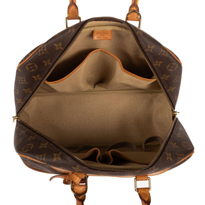 Louis Vuitton Deauville Brown Monogram Canvas Handbag — view 9