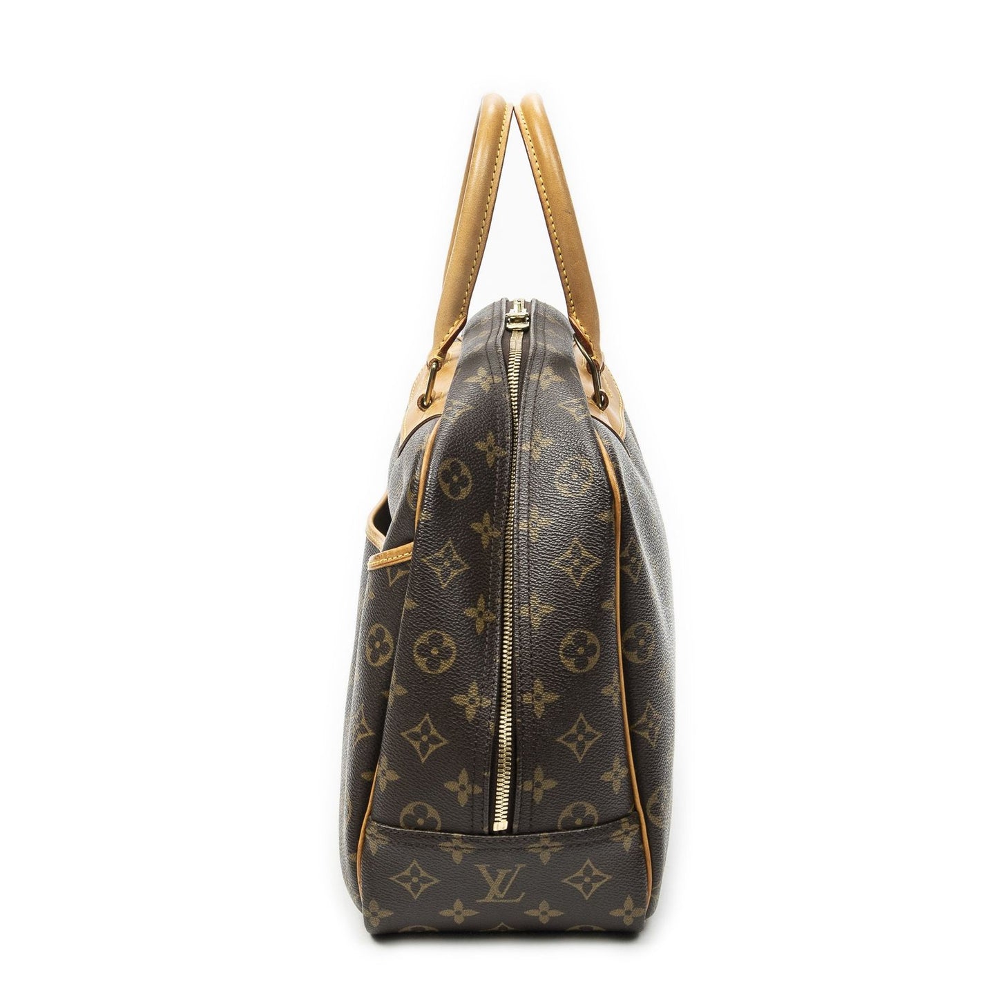 Louis Vuitton Deauville Brown Monogram Canvas Handbag — view 3