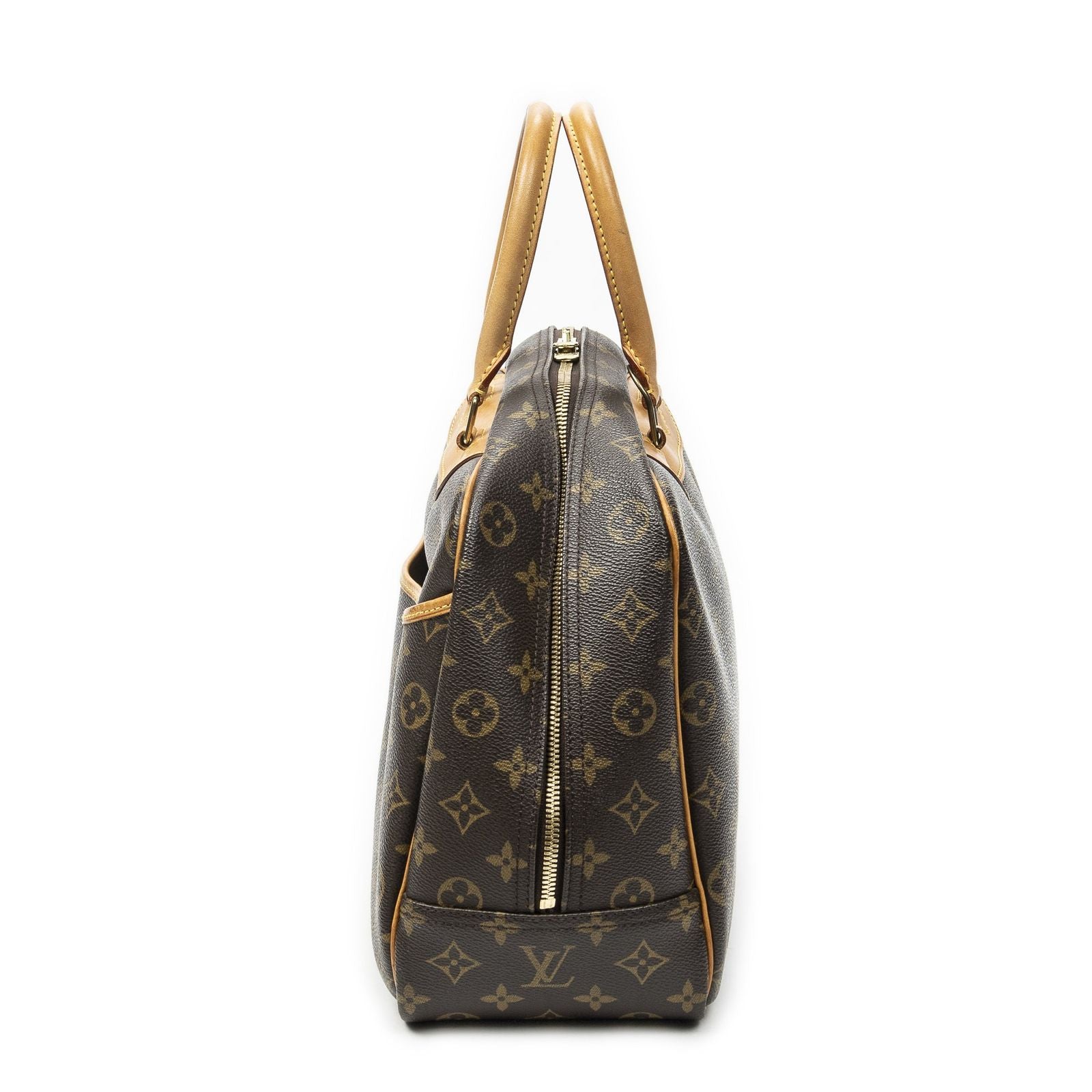 Louis Vuitton Deauville Brown Monogram Canvas Handbag — view 3