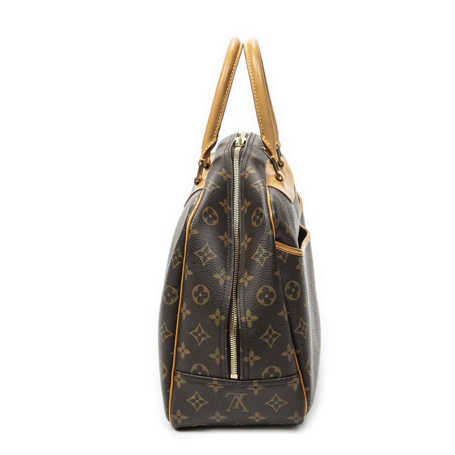 Louis Vuitton Deauville Brown Monogram Canvas Handbag — view 4