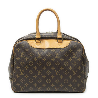 Louis Vuitton Deauville Brown Monogram Canvas Handbag — view 5