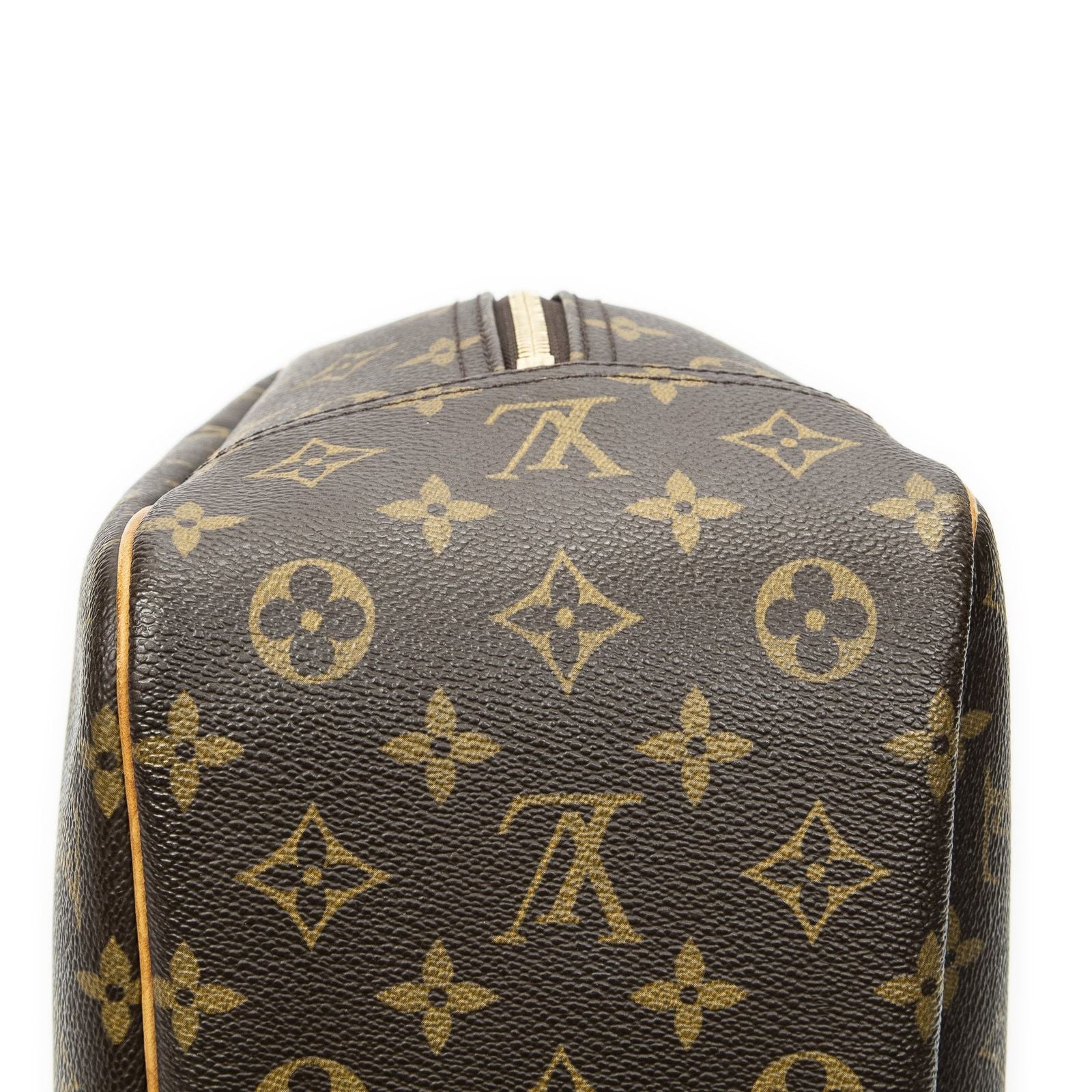 Louis Vuitton Deauville Brown Monogram Canvas Handbag — view 8