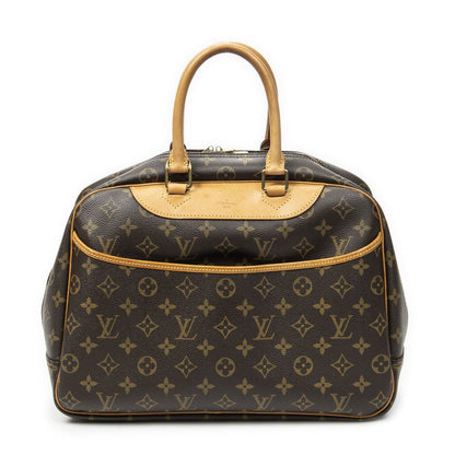 Louis Vuitton Deauville Brown Monogram Canvas Handbag