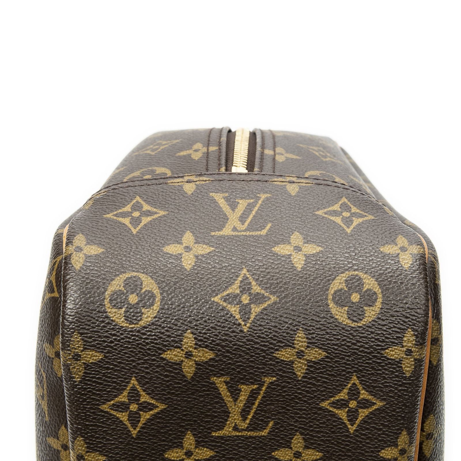 Louis Vuitton Deauville Brown Monogram Canvas Handbag — view 7